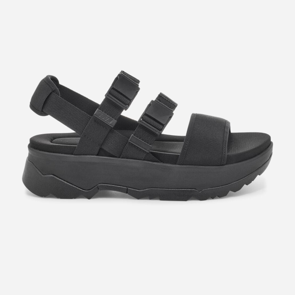 Hungary Teva Jadito Slingback - Női Platform Szandál Fekete - 437-IBDZN